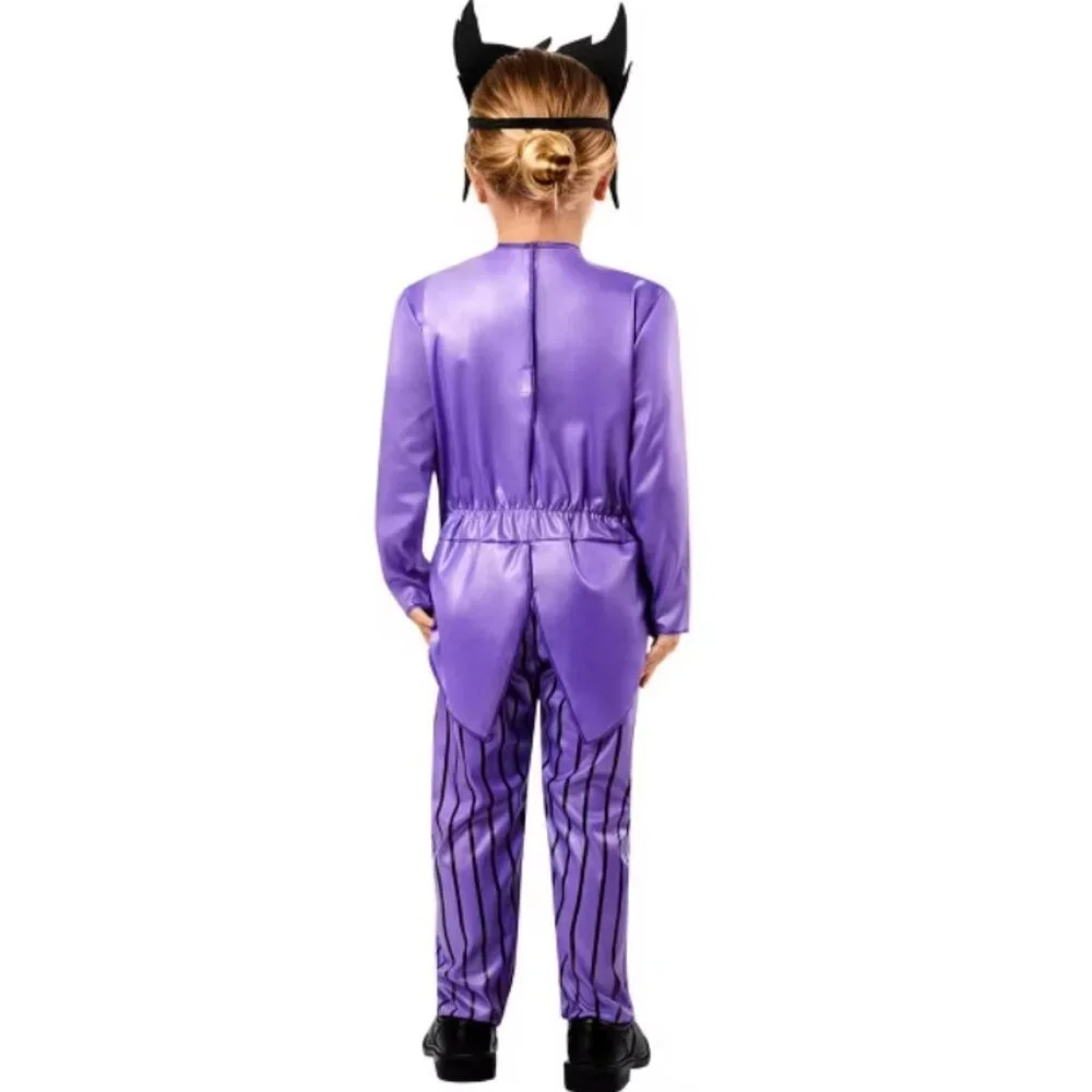 Batman Joker Halloween Costume 4T Jumpsuit Headpiece Toddler Boys Villain